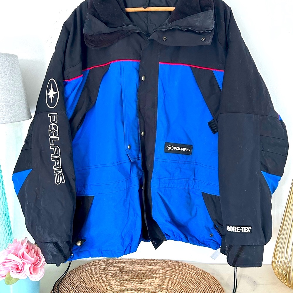 Vintage Men’s Racing Polaris Snowmobile Jacket Size 2XL
